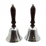 Silver Bell Wooden Handle 53151A - 2 Pcs