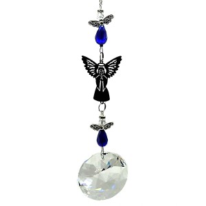 45mm Crystal Rivoli & Silver Angel (CRBASH31) 45mm Crystal Rivoli & Silver Angel (CRBASH31)