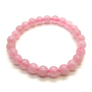 Rose Quartz Ball Bracelet 8 mm