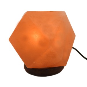 Himalayan Salt Lamp Diamond Shape (Natural) Complete