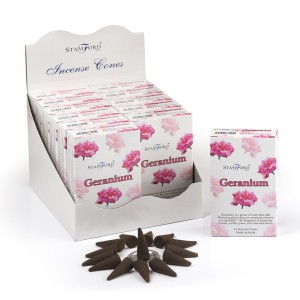 Geranium Incense Cones (12 Pks) Stamford