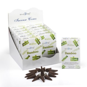 Bamboo Incense Cones (12 Pks) Stamford