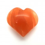 Selenite Puff Hearts 4-5cm - 1 Pc
