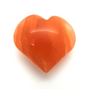 Selenite Puff Hearts 4-5cm - 1 Pc