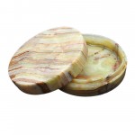 Onyx Natural Marble Trinket Box 11cm 1- Pcs
