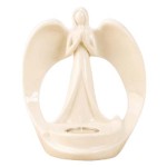 Angel Tealight Holder White H:19.5 x W:17cm 1356 (B-Grade) Angel Tealight Holder White H:19.5 x W:17cm 1356 (B-Grade)