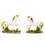 Unicorn Rainbow Standing H 9cm W 10cm 5399 - 2 Pcs