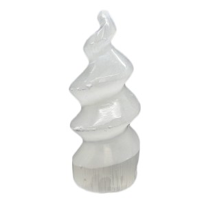 Selenite Unicorn Horn 10cm