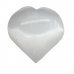 Selenite Puff  Heart 7cm - 1 Pc