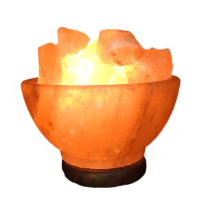 Salt Lamp (Himalayan Pink) Bowl W:7'' Complete