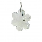 Snow Flake 35mm Crystal on Wire (26A)