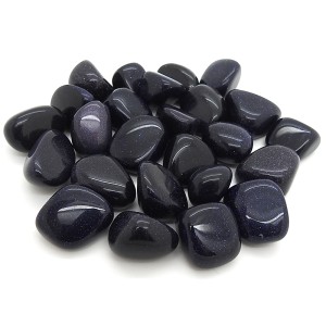 Goldstone Blue Tumbled Stone 20-30mm (500g)