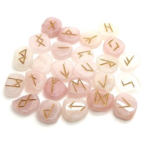 Rose Quartz Rune Stones