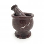 Onyx Marble Multi Green Handcrafted Pestle & Mortar 4"