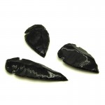 Obsidian Black Arrow Head 3 - 4cm - 1 Pc