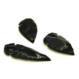 Obsidian Black Arrow Head 3-4cm