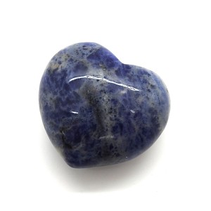 Sodalite Polished Puff Heart 30mm