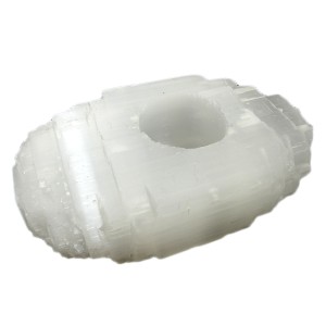 Selenite Log Tealight 15 x 9.5 cm