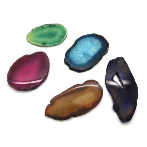 Agate Slice 6-8cm - 5 Pcs (Size 0)