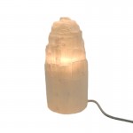 Selenite Mountain Lamp 20cm Complete