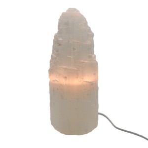 Selenite Mountain Lamp 25cm Complete