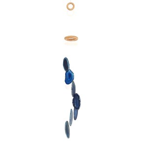 Agate Wind Chime Small (Blue)