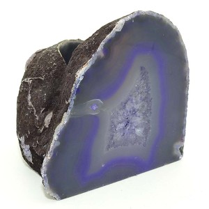 Purple Agate Tea Light Holder