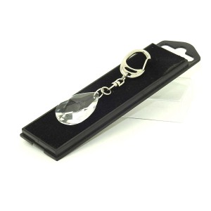 Crystal Almond Key Ring 38mm - 1 Pcs