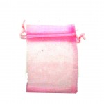 Organza Bag Pink Plain H:12 x W:9cm (12 Pcs)