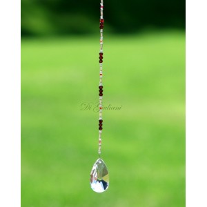 Almond 38mm Crystal Beads (16B)