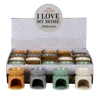 Small Ceramic Oil Burner H:8 x W:6.5cm - 1196 - 20 Pcs