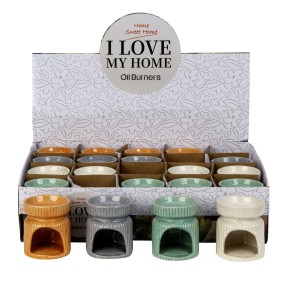 Small Ceramic Oil Burner H:8 x W:6.5cm - 1196 - 20 Pcs