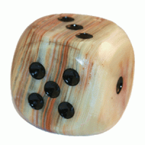 Multi Green Onyx Hand Carved Marble Dice (1.5in) Multi Green Onyx Hand Carved Marble Dice (1.5in)
