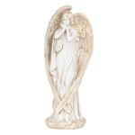 Angel Standing White/Gold H:41.5 X W:17cm - 1419