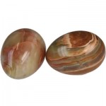 Multi Green Onyx Hand Carved Marble Egg (Large)
