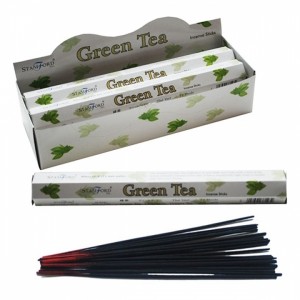 Green Tea Incense Hex (6 TBS) Stamford