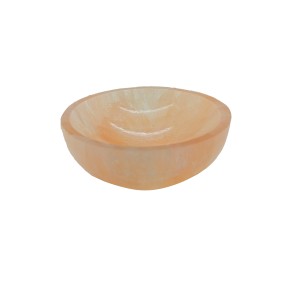 Selenite Bowl 6cm Peach