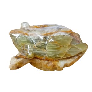 Multi Green Onyx Hand Carved Marble Frog 4" (11cm) Multi Green Onyx Hand Carved Marble Frog 4" (11cm)