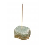 Green Quartz Rough Stone Incense Holder 1 Pcs