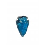 Blue Glass Arrow Head 3 - 4cm - 1 Pcs