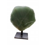 Green Quartz on Metal Stand - One side Polished