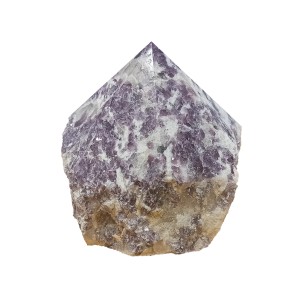 Lepidolite Rough with Smooth Polished Point (237gm) - B Grade