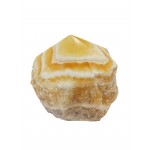 Calcite Orange Rough with Smooth Polished Point (503g)