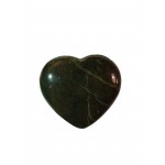 Nephrite Jade Puff Heart 50mm - 1 Pcs