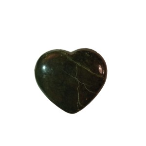 Nephrite Jade Puff Heart 50mm