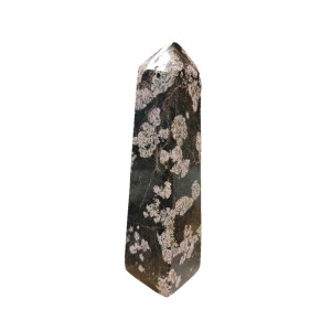 Obsidian Snowflake Tower H: 11 x W: 4cm Wt:320g