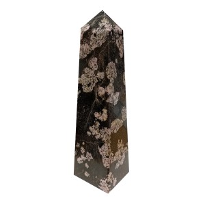 Obsidian Snowflake Tower H: 11 x W: 3cm Wt:265g