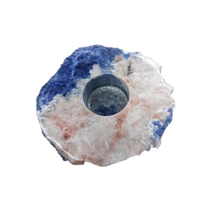 Sodalite Tealight Holder Top Polished