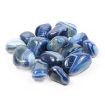Agate Blue Banded Tumbled Stone 20-30mm (500g)