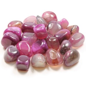 Agate Pink Banded T/S 20-30mm (500g)